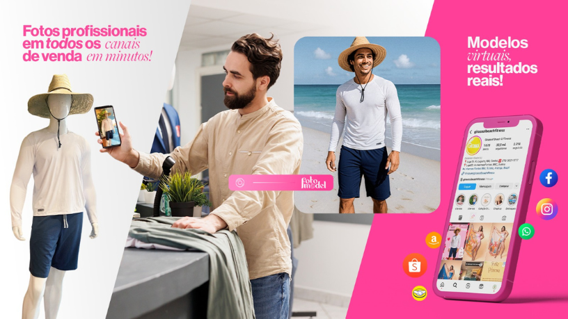 Com FotoModel, a moda vai além das tendências e abraça a diversidade em cada detalhe.